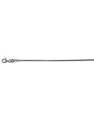 14K White Gold Snake 1.6mm Necklace 30 Inch