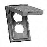 1 Gang Duplex Receptacle Cover Gray