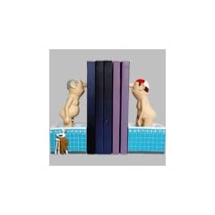 Loriot Herren im Bad Figuren als Buchst�tzen Herr Dr. Kl�bner vs. Herr M�ller-L�denscheid Buchst�tze Figur