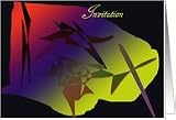 Abstract Dark Invitation Card