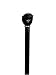 Walking Cane- Black Rose. This walking cane has a Starburst rose bud knob handle. This walking aid has a high gloss black hardwood shaft. this wooden walking cane has a weight capacity of 250 pounds of capacity and 36 inches long of height