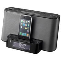 Sony Speaker Dock Clock Radio for iPod / iPhone Black