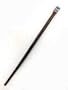 Wood and PURPLE CRYSTAL Sterling Silver Hair Stick Pin