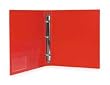 Dakota Designs 2LKE4 View Binder, O-Ring, 3 In, PP, Red, PK6