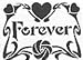 Gourmet Food : "Forever" Sweet Greeting White Chocolate Card