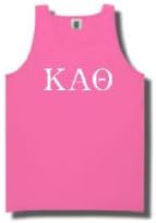 Kappa Alpha Theta Tank Top (Size Large)(Neon Pink)