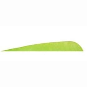Gateway Archery Parabolic Feathers 5" Right Wing, Color Chartreuse