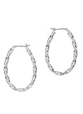 Lightning Bolt Hoop Earrings