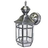 Motion Sensor Lantern, Antique Silver