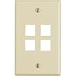 Leviton R07-41080-4A Flush Mount Wall Plate