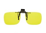 Cocoons Rectangle Clip-on Sunglasses Jaune LF401Y Polaris&eacute;