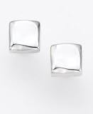 Sterling Silver Square Stud Earrring
