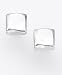 Sterling Silver Square Stud Earrring