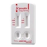 iCassette 8 Panel Urine Drug Test Kit (COC/THC/OPI/AMP/mAMP/PCP/BZO/BAR) (25 ...