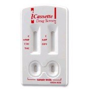 iCassette 8 Panel Urine Drug Test Kit (COC/THC/OPI/AMP/mAMP/PCP/BZO/BAR) (25 ...
