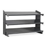 Quality Product By Akro-Mils - Pick Rack Bench 3-Shelves 12xx36-1/4x25 Gray