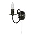 3380 1BG - 1 Light Black & Gold Wall Light