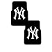 A Set of 2 MLB Major League Baseball Licensed Universal-Fit Molded Front Rubber Floor Mats - New York Yankees
