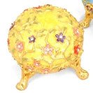 Piearth ピアース ジュエリーボックス クリスタル 宝石箱 タマゴ NO87 イエロー 87-2 YL