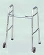 Adult Folding Dual Button Wheeled Walker