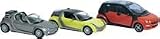 H0 Bu Set Smart Car Roadster 2x, 1xcoupe By BUSCH