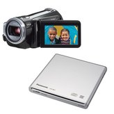 Panasonic HDC-SD5 - Camcorder - High Definition - widescreen - 560 Kpix - optical zoom: 10 x - supported memory: MMC, SD, SDHC - flash card - with Panasonic VW-BN1 DVD burner