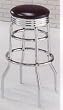Beautiful Chrome Bar Stool (set of 2)
