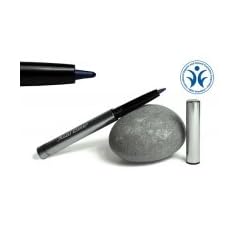 Ayurveda Naturkosmetik Kajal Farbe: Nachtblau Blau - zum Aufdrehen ohne Anspitzen in einem edlen Metallbehlter, einzigartige Rezeptur mit GMP-Zertifikat, hlt (fast) ewig