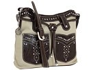 American West Dungaree Structured Hobo Handbags - Bronze