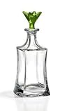 26 oz. Green Crystal Decanter - Grace Collection - Bohemia Crystal - Made In Czech Republic