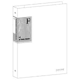 キョクトウ FOB 30穴バインダー A4サイズ 表2・表3ポケット付 ホワイト LN20W 2セットの画像