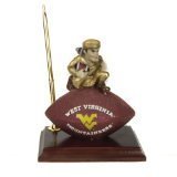 West Virginia Mountaineers WVU Walnut Desk Office Clock
