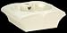 Horseshoe Crab Bone Vitreous China Over Counter Vessel Sink