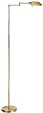 Holtkoetter Adjustable Two-Tone Swing Arm Floor Lamp