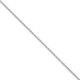 14k White Gold 1.2mm Round Wheat Chain Ankle Bracelet 10 Inch JewelryWeb 21tMtuiS bL. SL160 14k White Gold 1.2mm Round Wheat Chain Ankle Bracelet 10 Inch JewelryWeb