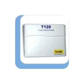 T120 2 way aerial signal booster amplifier