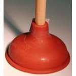 LDR 512 3210 Plunger - 6-Inch Red Cup With 18-Inch Solid Wood Handle
