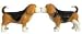 Beagle Dog "Kissing" Salt & Pepper Shaker Set