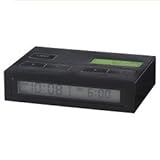 Travel Alarm Clock Black with Battery