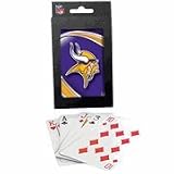 Minnesota Vikings Team Logo Vortex Design Playing Cards