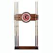 NHL Calgary Flames 2 piece Wood and Mirror Wall Cue Rack