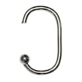 C Shaped Shower Curtain Rings Chrome – Pack of 12