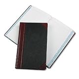 Boorum & Pease 9-500-J Record/account book, black/red cover, journal rule, 14-1/8 x 8-5/8, 500 pages