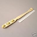 DELUXE BACKSCRATCHER, EXTRA LONG REACH CUSTOM BACK SCRATCHER WITH THE DELUXE GINZU MASSAGE TRIPLE ROLLER WHEELS 18.5" to 19", SOLD AS A SET OF 2 BACKSCRATCHERS