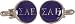 Sigma Alpha Epsilon Purple Silver Cufflinks