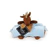 EiEiO Blanket and Rattle - Blue/ Brown-- Horse