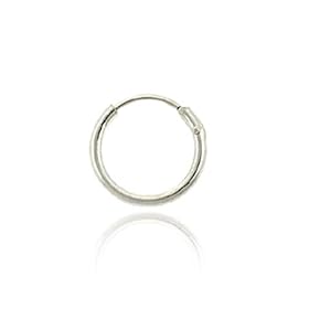 Sterling Silver 10mm Mens Hoop Earring