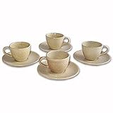 Ceramic teacups, 'Elegance' (set for 4)