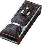 New - Alton Brown Leather Cigar Case, Cigar Cutter and Flask Travel Set - VCASE301