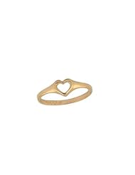 Little Girls 14K Gold Heart Ring (Size 2 1/2)